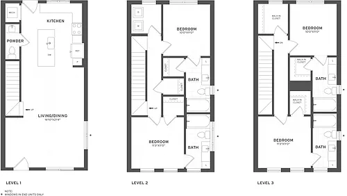 Floor plan 4 Bed/4.5 Bath-TH2