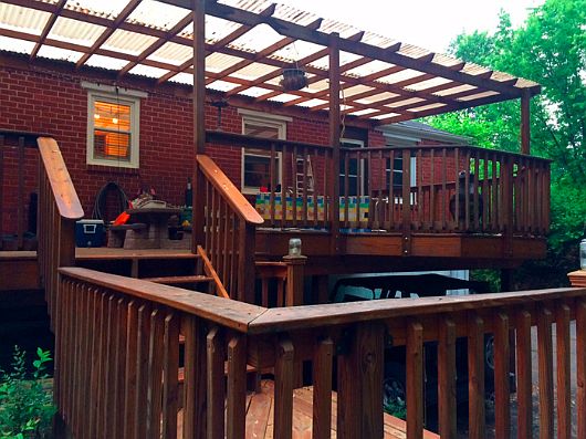 35ft 3-tier deck w/poly roof