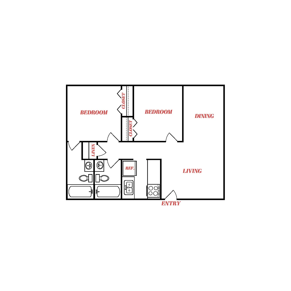 Floor plan B3 Renovated