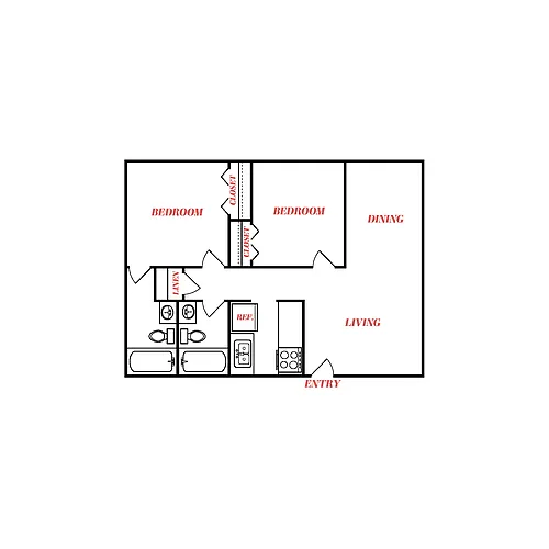 Floor plan B3 Renovated