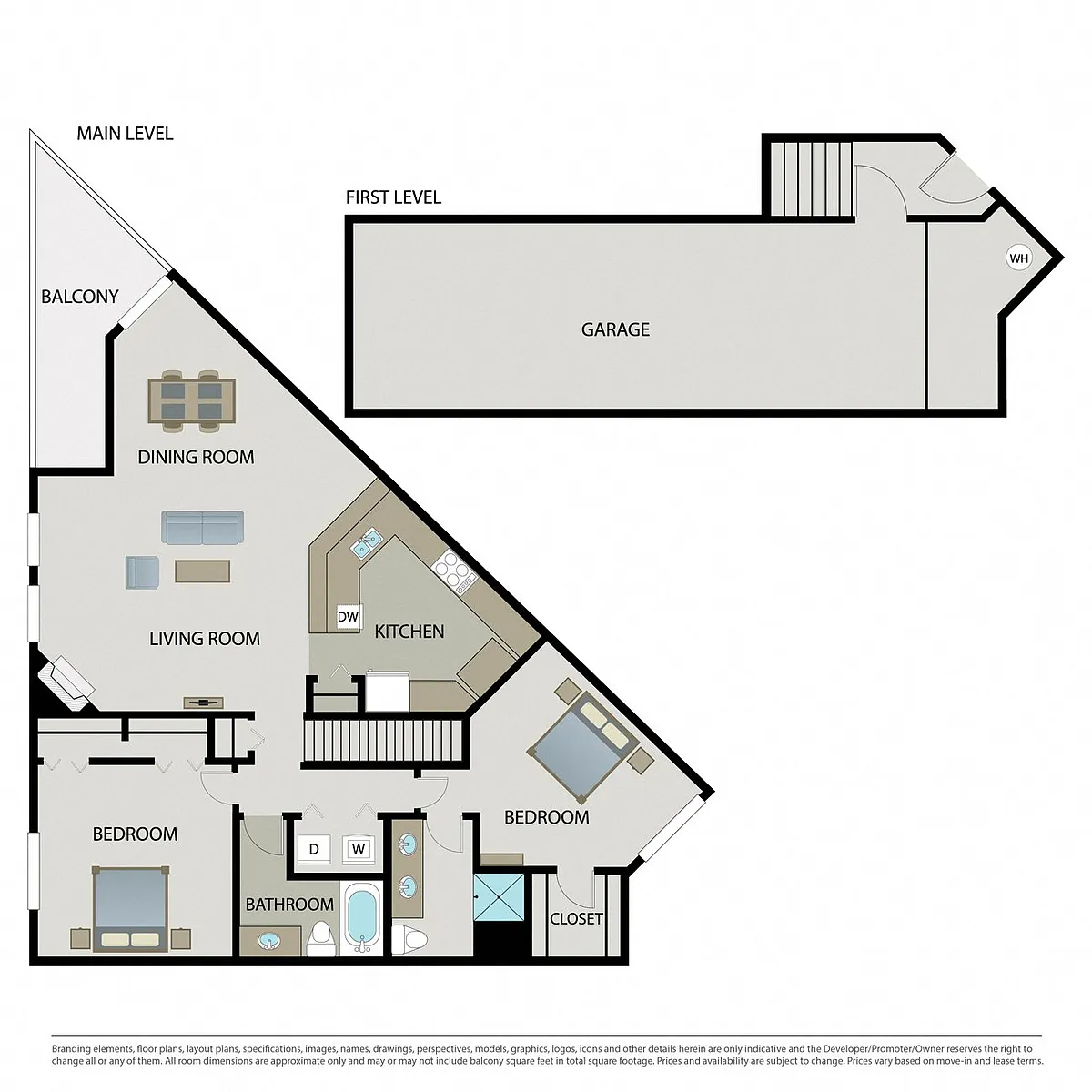 Floor plan Jasmine Townhome