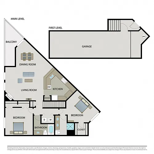 Floor plan Jasmine Townhome