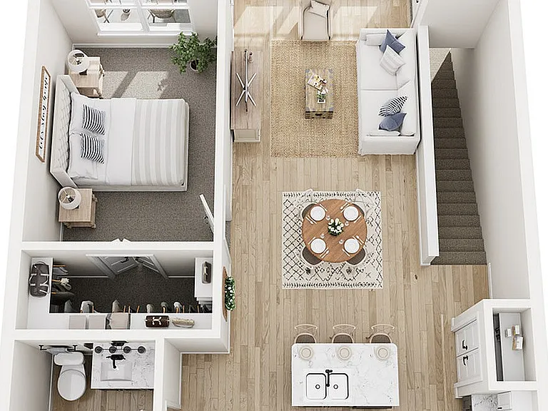 Floor Plan 1E | Seasons at Elgin | Apartments in Elgin, IL Floor Plan 1E | Seasons at Elgin | Apartments in Elgin, IL