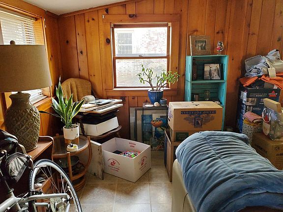 Beautiful real hardwood paneling on walls.