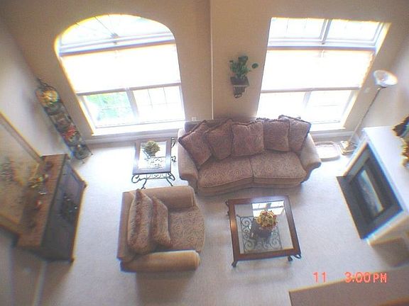 overlooking living room