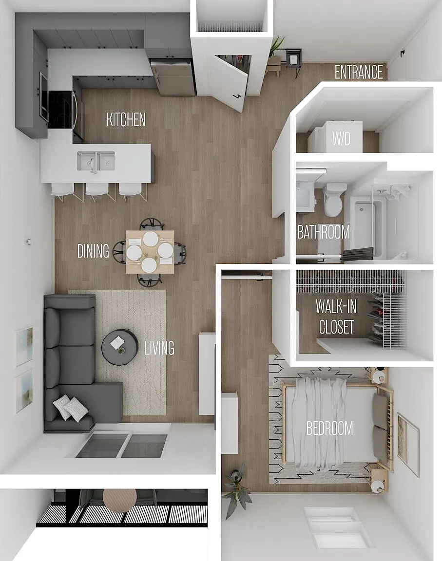 1 bed, 712 sqft, $1,622 — Photo 2