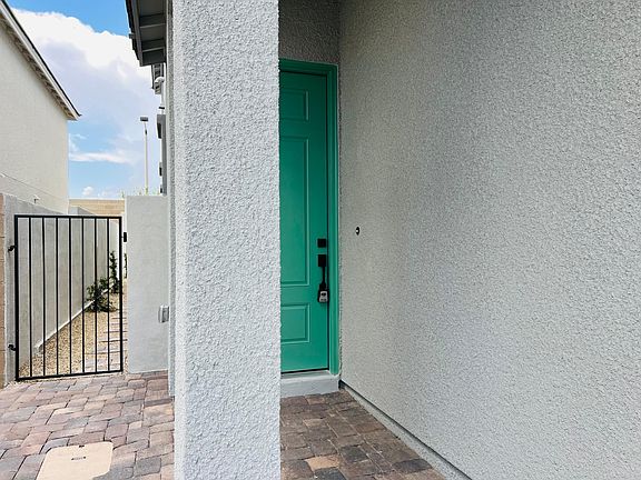 Front door and side gate