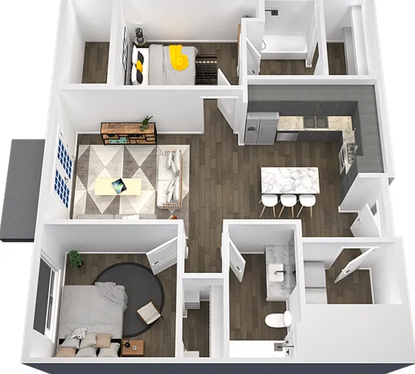 Explore this sleek urban apartment, designed for contemporary living. Explore this sleek urban apartment, designed for contemporary living.