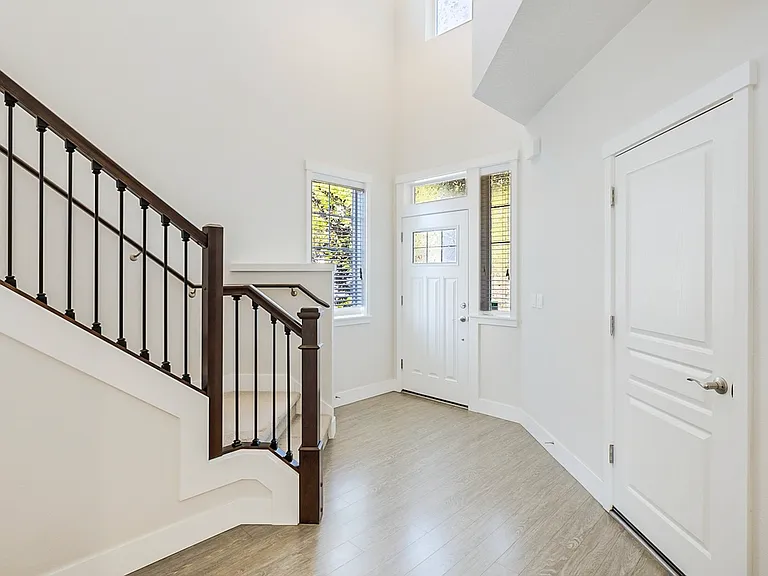 High ceiling entryway
