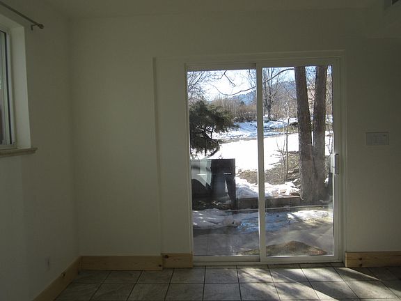 Looking out of kitchen
