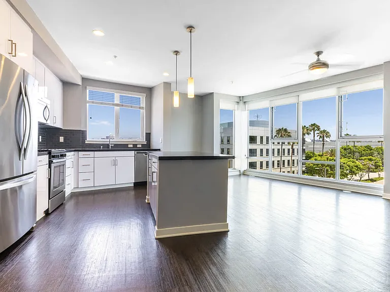 Living Room with Floor-to-Ceiling Windows