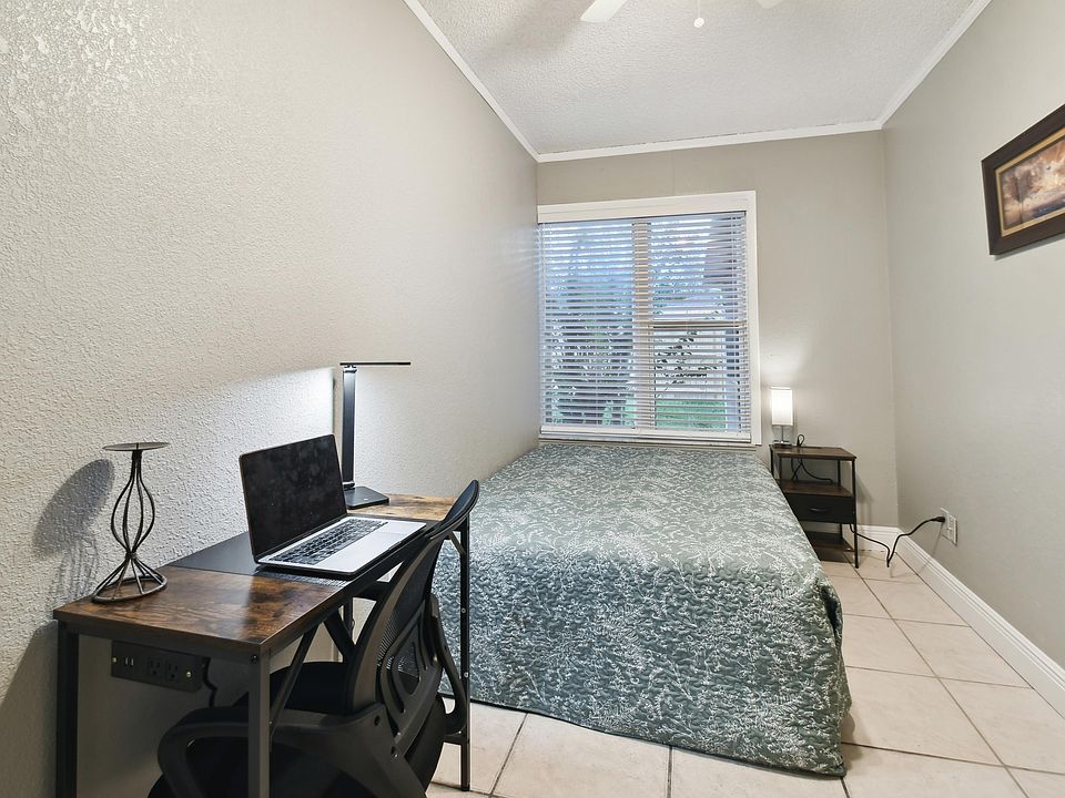 Office desk and chair plus light