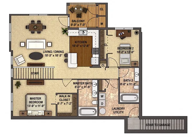 Floor plan Elmwood Reserve with Garage