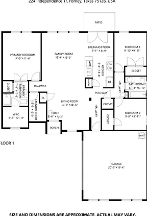 3 bed, 2.0 bath, 1562 sqft, $1,945 — Photo 2