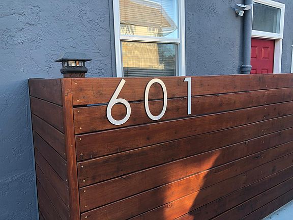 House number at the back of the building