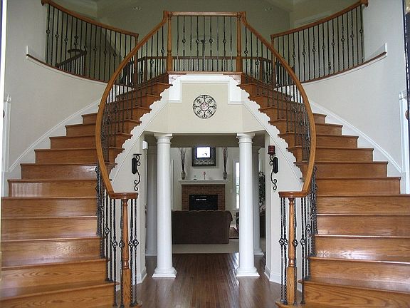 Double Staircase Foyer
