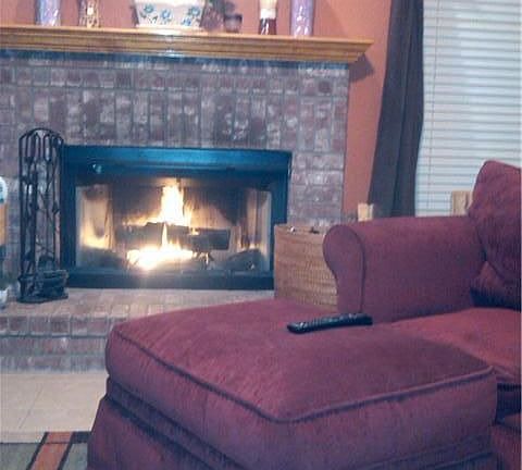 Warmth from the fire