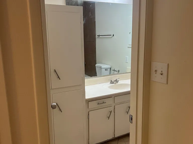 view into bathroom