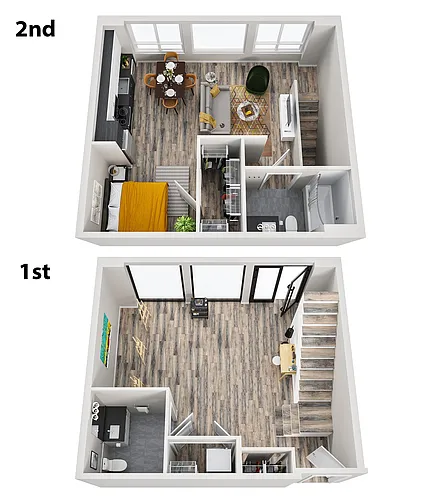 Floor plan Live Work Loft