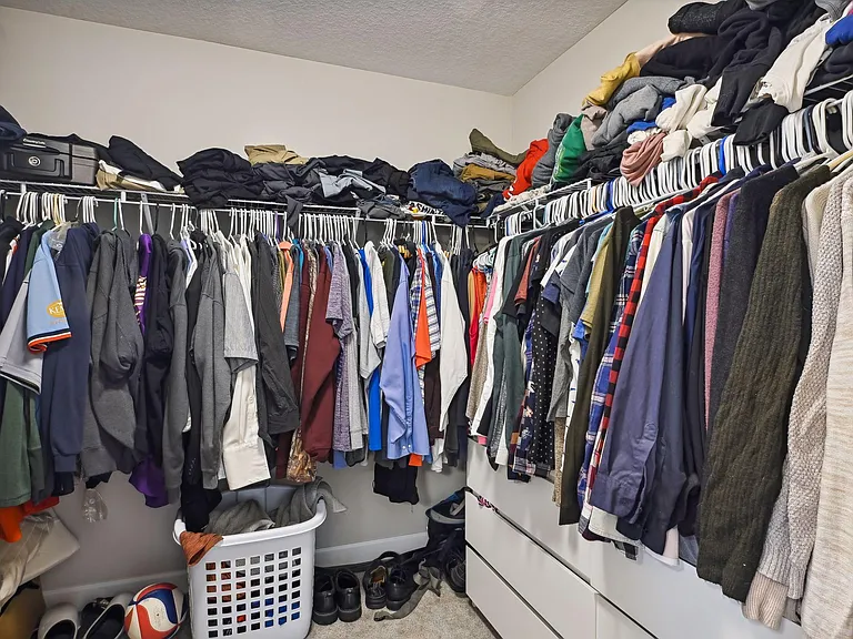 Primary walk-in closet