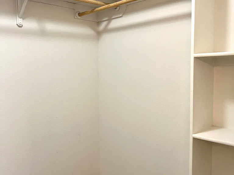 The master bedroom walk-in closet is HUGH!