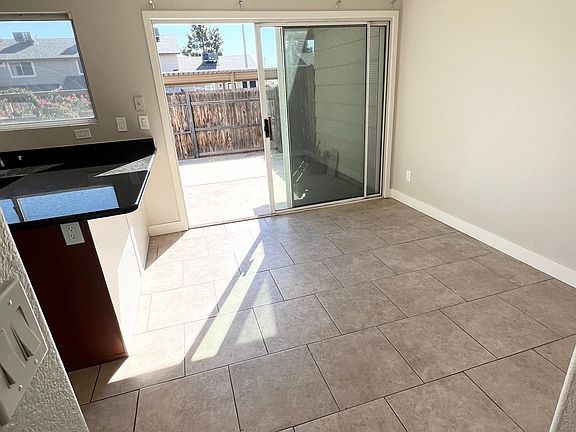 Dining area and entrance to private patio
