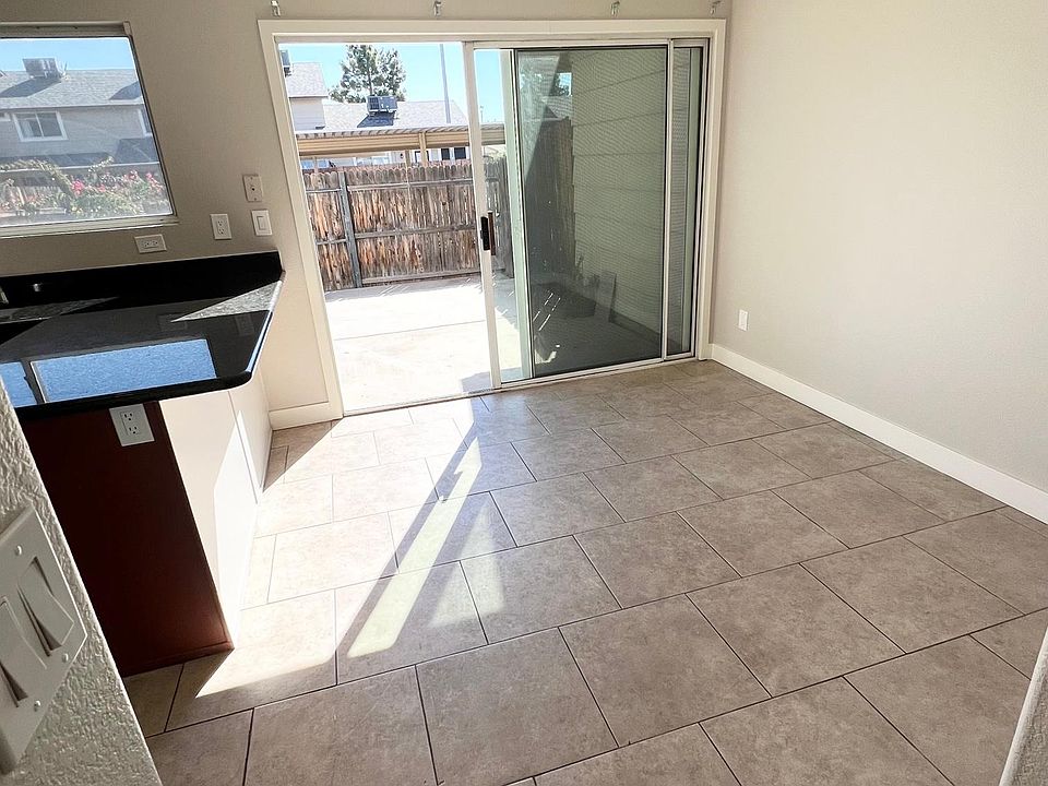 Dining area and entrance to private patio