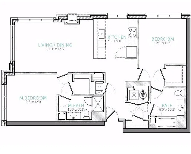 Floor plan 2-B7