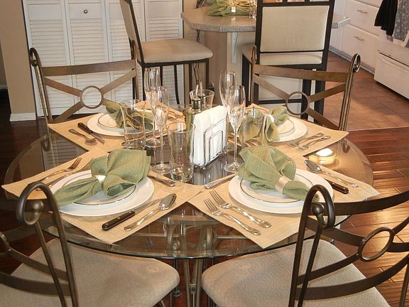 open dining area