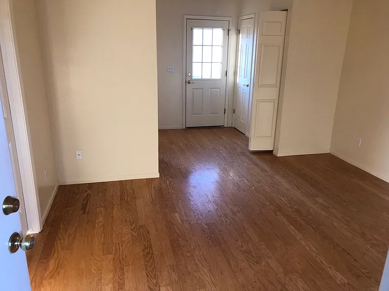 Living room and back door of mother in laws quarters