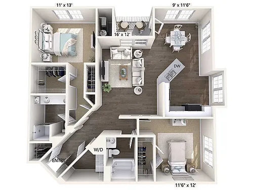 Floor plan B3B