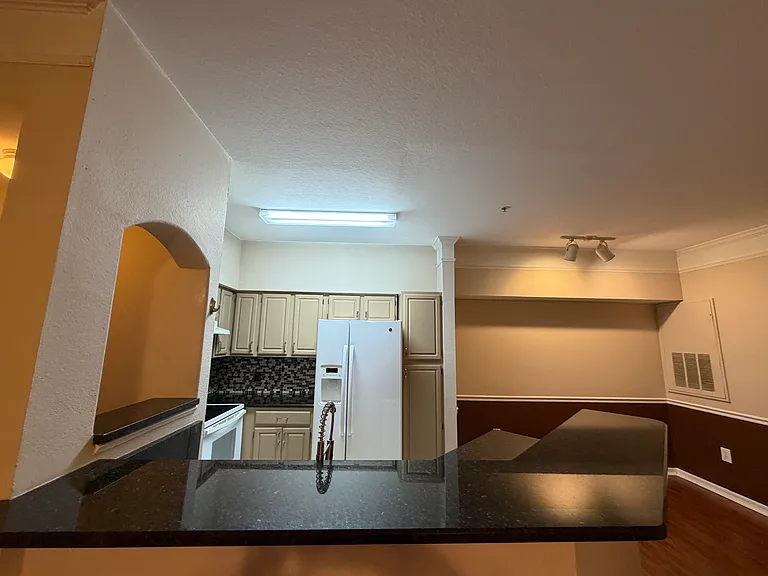 A spacious counter that makes cooking enjoyable.