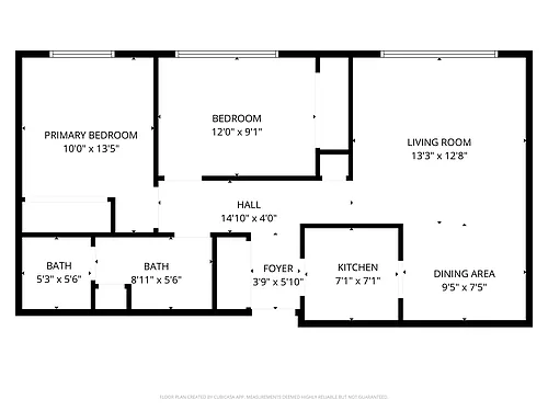Floor plan Hawley 2BR