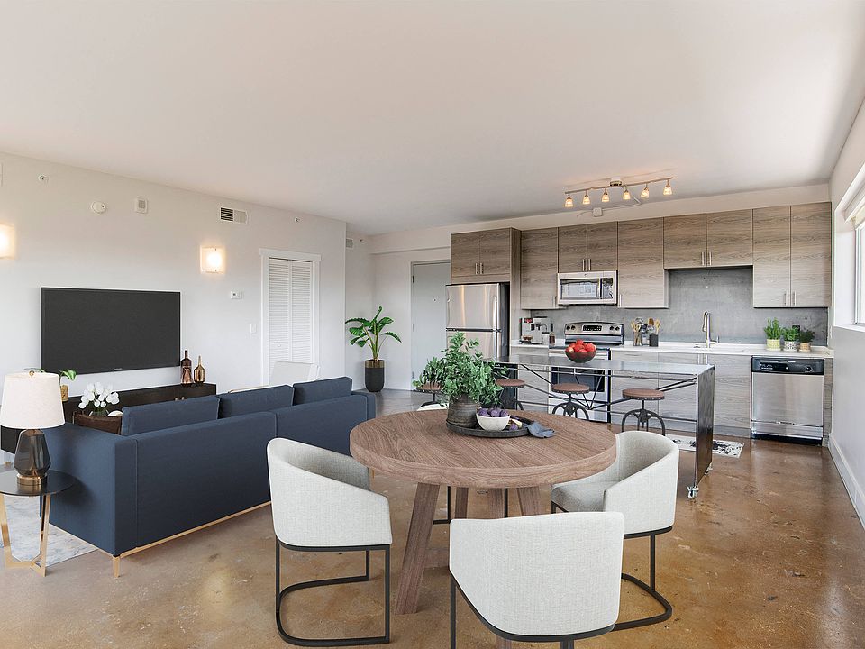 Marine St. Lofts Living Room