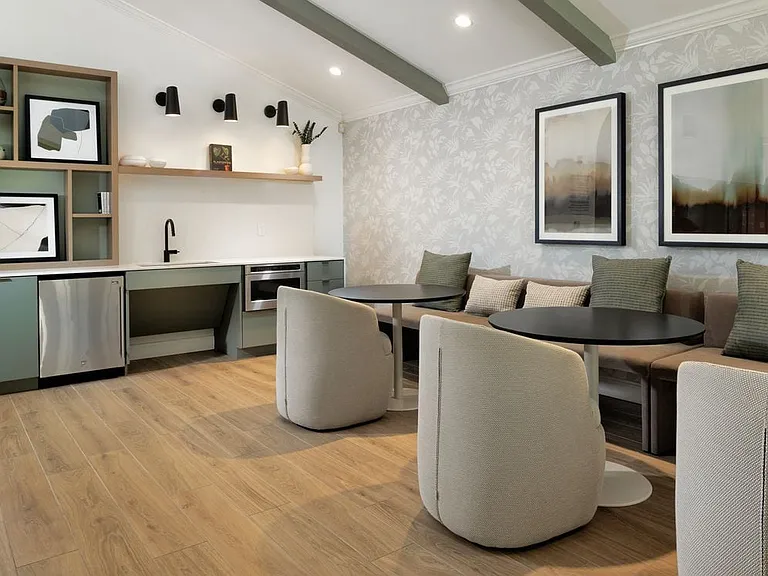 Resident lounge with kitchenette