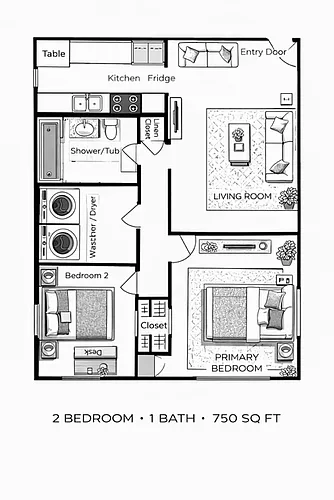Floor plan Southern Beige