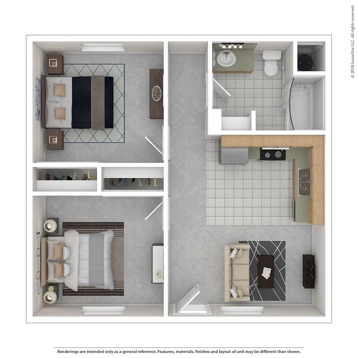 Floor plan Two Bedroom