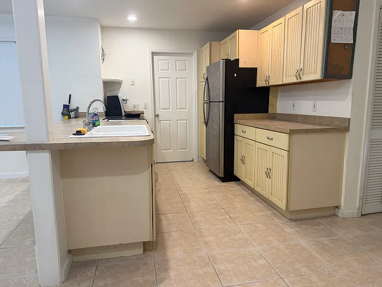 Galley Kitchen Dishwasher Fridge Stove