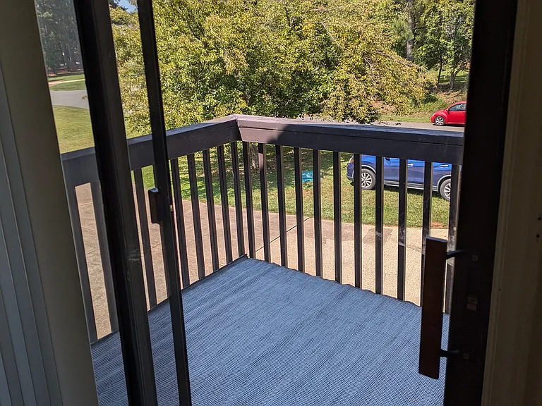 5ft x 6 ft deck overlooking front of house