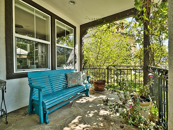 Included swing on porch