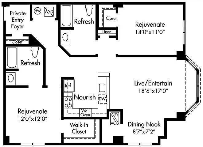 Floor plan D4 ADA