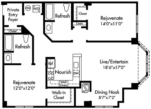 Floor plan D4 ADA
