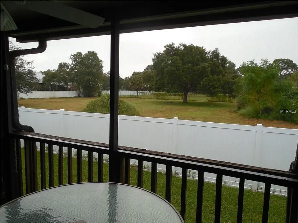 Screened back porch