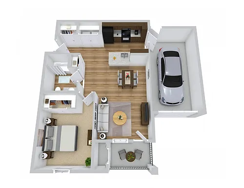 Floor plan One Bedroom