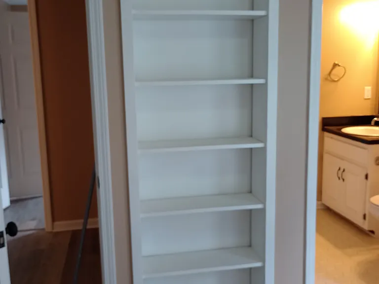 Office that connects to master bedroom