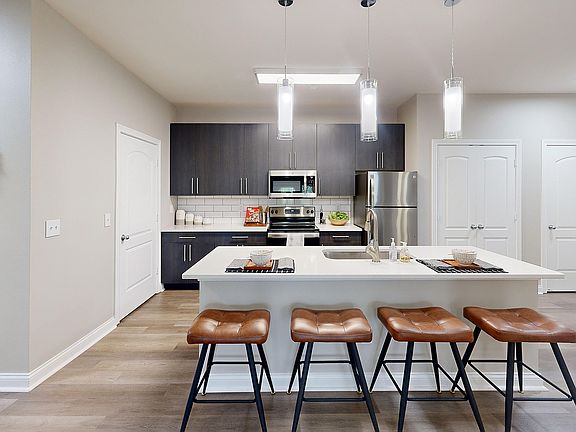 Large Kitchen with Stainless Steel Appliances