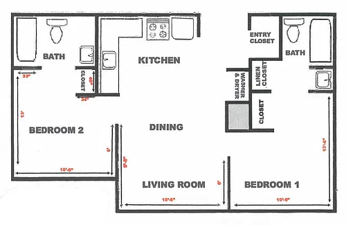 Floor plan 2X2