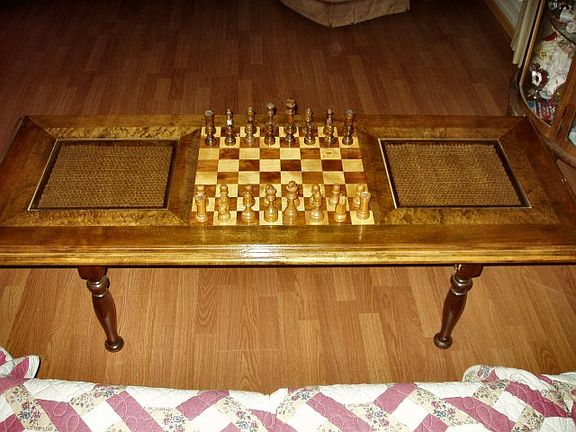 Hand Made Chess Coffee Table