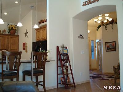 View from living room to foyer