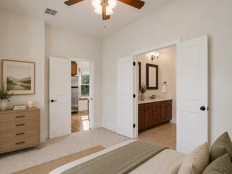 Digital staging of bedroom